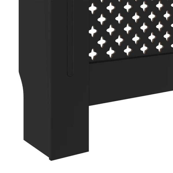 vidaXL Elementskydd MDF svart 78 cm