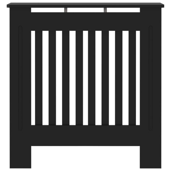 vidaXL Radiatordeksel MDF svart 78 cm