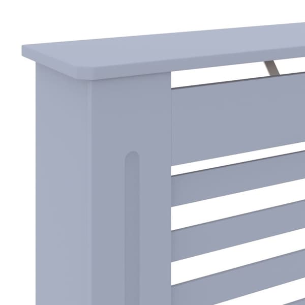 vidaXL MDF lämpöpatterin suoja harmaa 78 cm