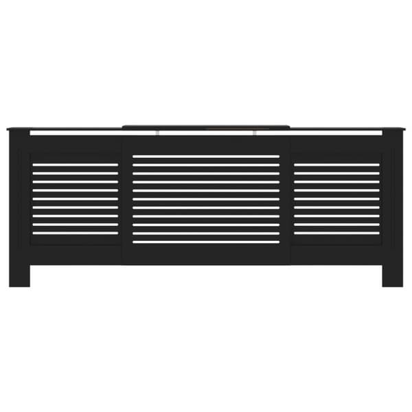 vidaXL radiatorskjuler 205 cm MDF sort