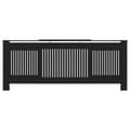 Miniatyrbilde 4 av 9: vidaXL Radiatordeksel MDF svart 205 cm