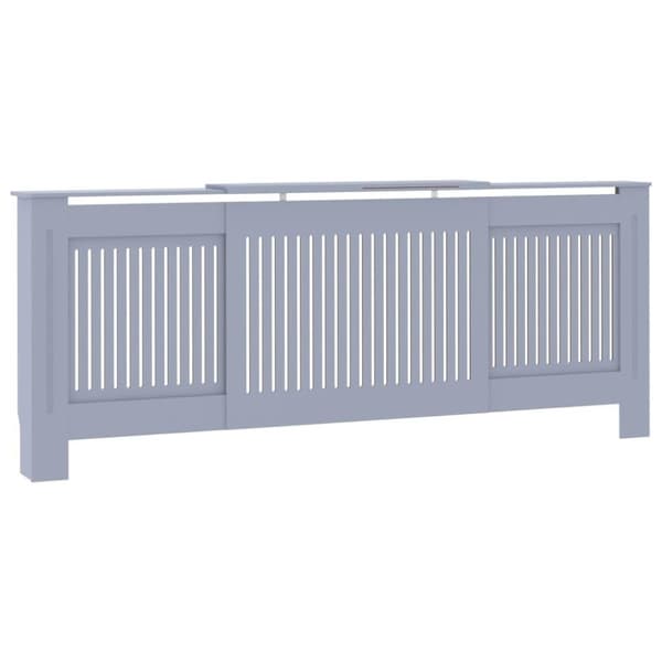 vidaXL Elementskydd MDF grå 205 cm