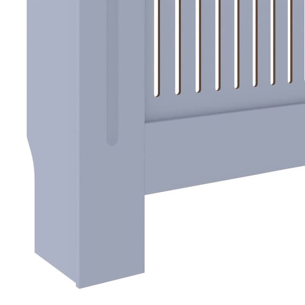 vidaXL Elementskydd MDF grå 205 cm