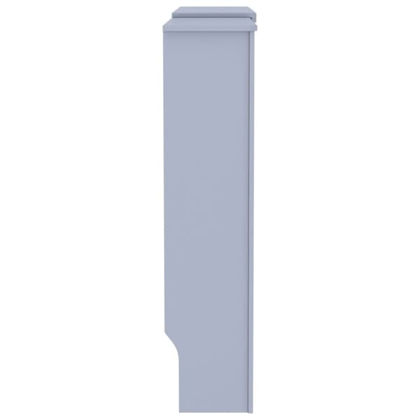 vidaXL Radiatordeksel MDF grå 205 cm