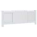 Miniatyrbilde 3 av 9: vidaXL MDF Radiatordeksel 205 cm hvit