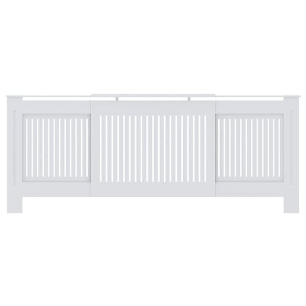 vidaXL MDF Radiatordeksel 205 cm hvit