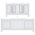 Miniatyrbilde 6 av 9: vidaXL MDF Radiatordeksel 205 cm hvit