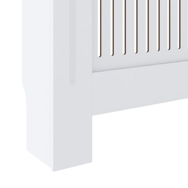 vidaXL MDF Radiatordeksel 205 cm hvit