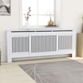 Miniatyrbilde 2 av 9: vidaXL MDF Radiatordeksel 205 cm hvit