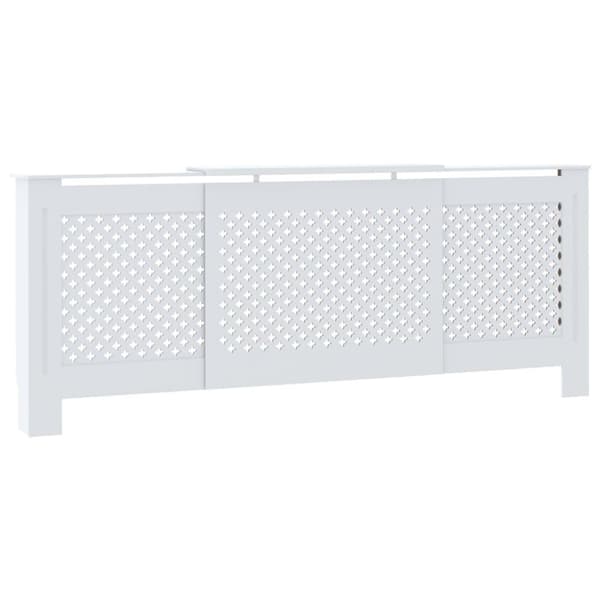 vidaXL radiatorskjuler 205 cm MDF hvid