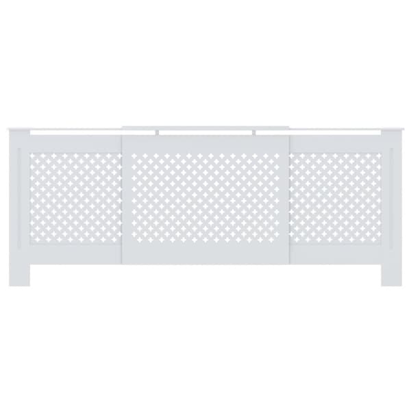 vidaXL radiatorskjuler 205 cm MDF hvid