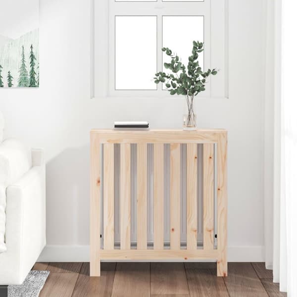 vidaXL Radiatordeksel 79,5x19x84 cm heltre furu