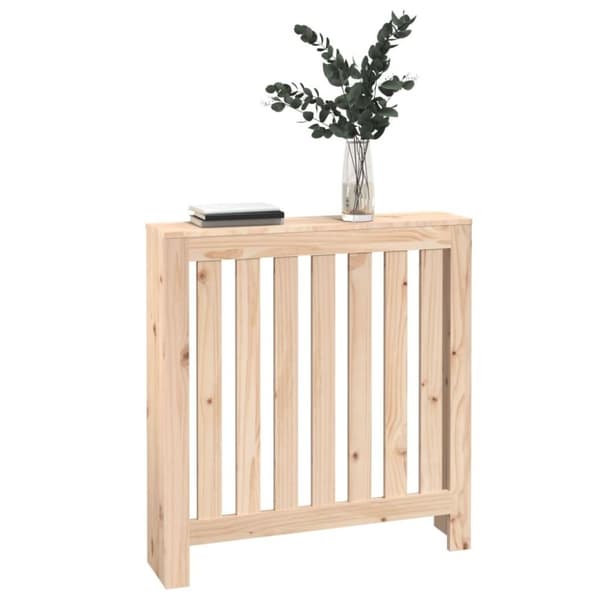 vidaXL Radiatordeksel 79,5x19x84 cm heltre furu