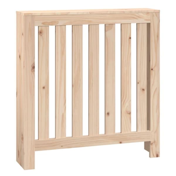 vidaXL Radiatordeksel 79,5x19x84 cm heltre furu