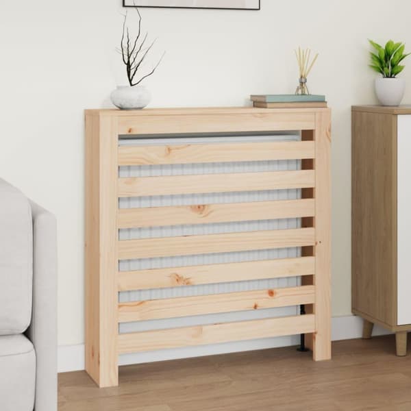 vidaXL Radiatordeksel 79,5x19x84 cm heltre furu
