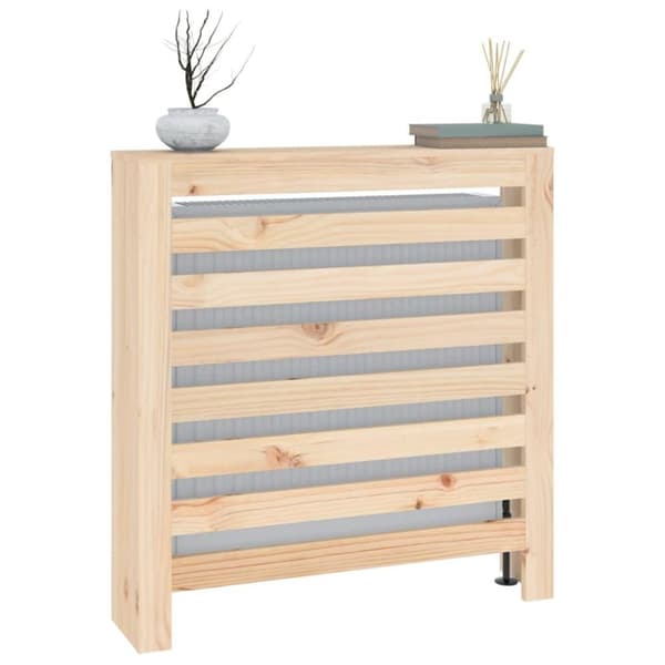 vidaXL radiatorskjuler 79,5x19x84 cm massivt fyrretræ
