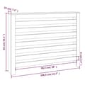 Miniatyrbild 8 av 8: vidaXL Elementskydd 108,5x19x84 cm massiv furu