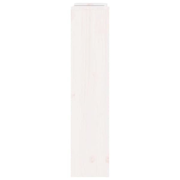 vidaXL Elementskydd vit 210x21x85 cm massiv furu