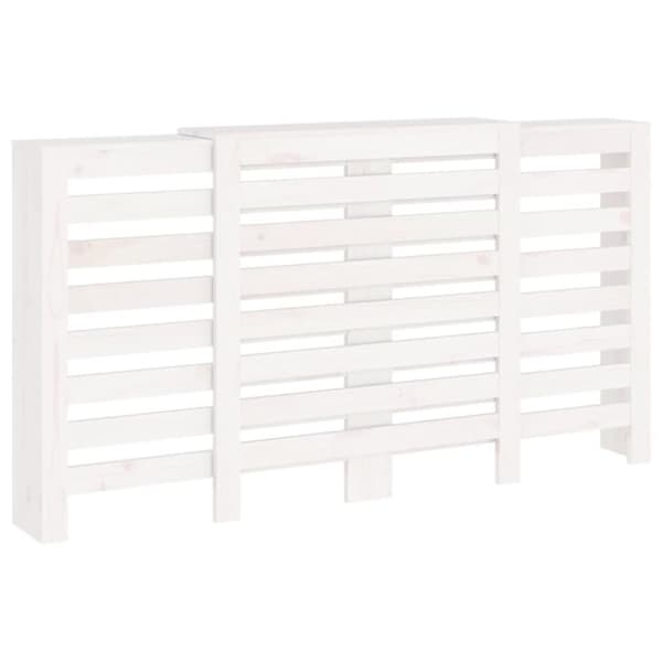 vidaXL Elementskydd vit 210x21x85 cm massiv furu