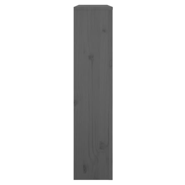 vidaXL Lämpöpatterin suoja harmaa 79,5x19x84 cm täysi mänty