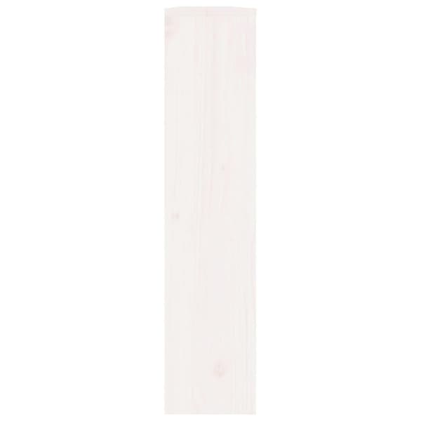 vidaXL Radiatordeksel hvit 153x19x84 cm heltre furu