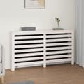 Miniatyrbilde 2 av 8: vidaXL Radiatordeksel hvit 153x19x84 cm heltre furu