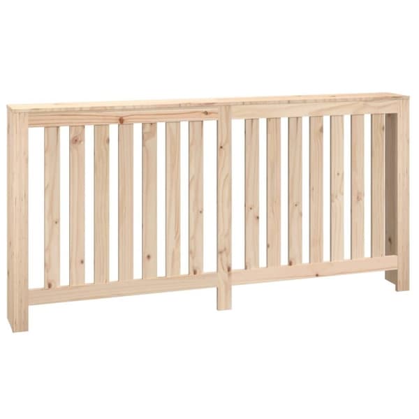 vidaXL Radiatordeksel 169x19x84 cm heltre furu