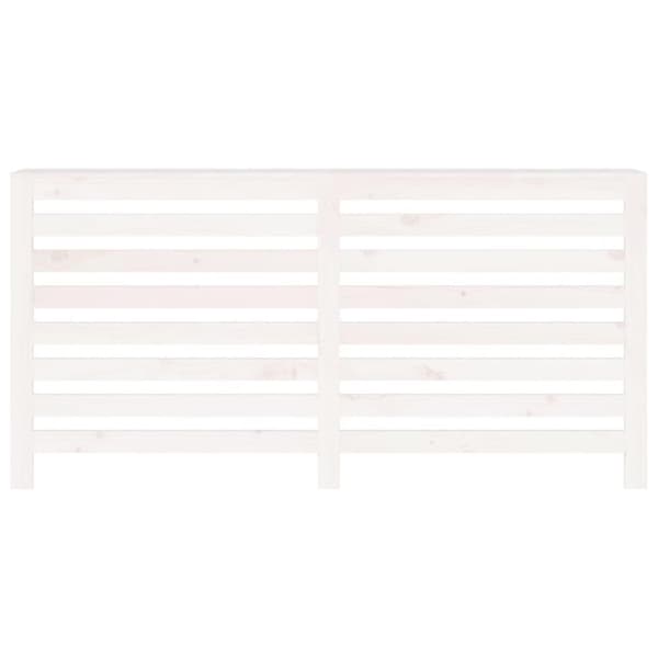 vidaXL Radiatordeksel hvit 169x19x84 cm heltre furu