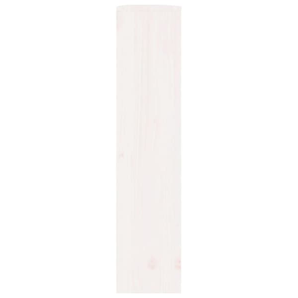 vidaXL Radiatordeksel hvit 169x19x84 cm heltre furu