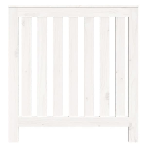 vidaXL radiatorskjuler 79,5x19x84 cm massivt fyrretræ hvid