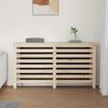 Miniatyrbilde 3 av 8: vidaXL Radiatordeksel 153x19x84 cm heltre furu
