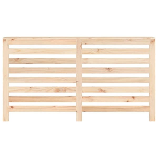 vidaXL Radiatordeksel 153x19x84 cm heltre furu