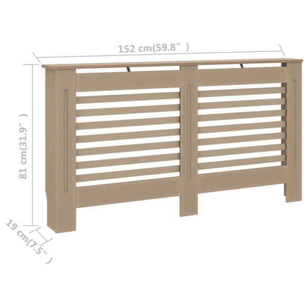 radiatorskjuler 152x19x81,5 cm MDF