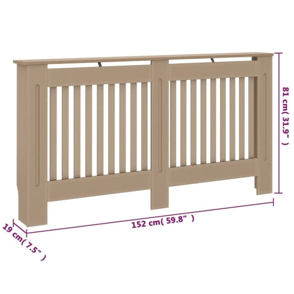 radiatorskjuler 152x19x81,5 cm MDF