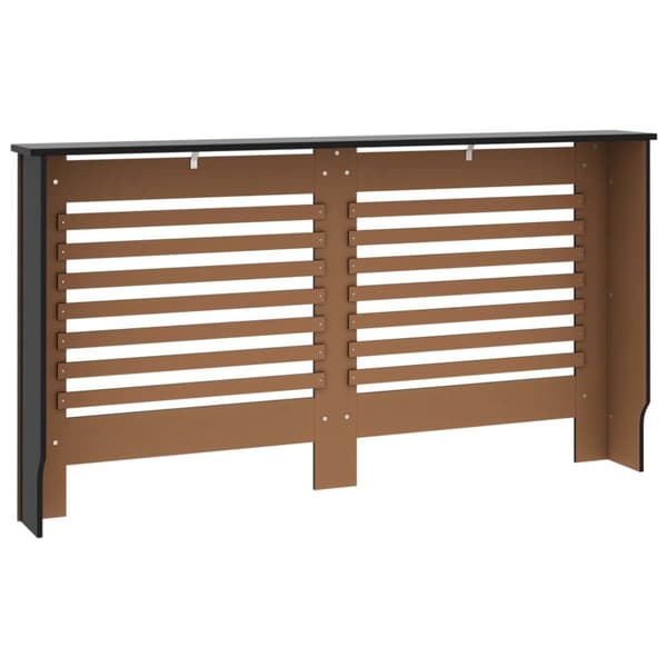 radiatorskjuler 152x19x81,5 cm MDF sort
