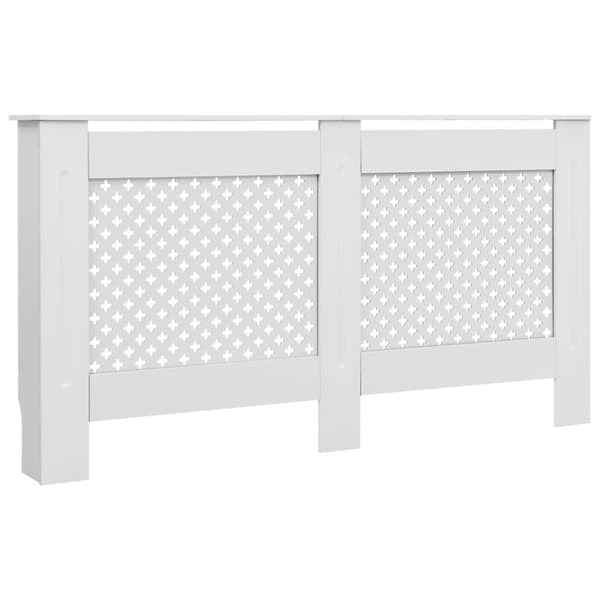 radiatorskjulere 2 stk. 152 x 19 x 81,5 cm MDF hvid