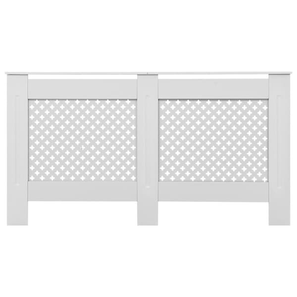 radiatorskjulere 2 stk. 152 x 19 x 81,5 cm MDF hvid