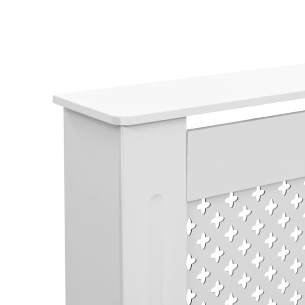 radiatorskjulere 2 stk. 152 x 19 x 81,5 cm MDF hvid