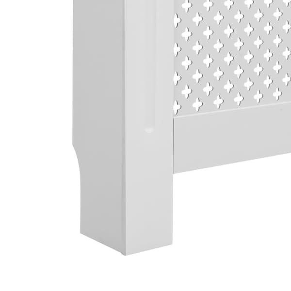 radiatorskjulere 2 stk. 152 x 19 x 81,5 cm MDF hvid