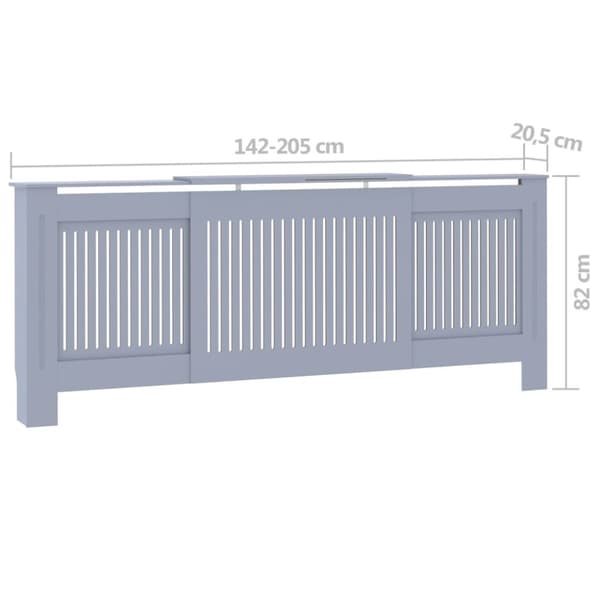 Elementskydd MDF grå 205 cm