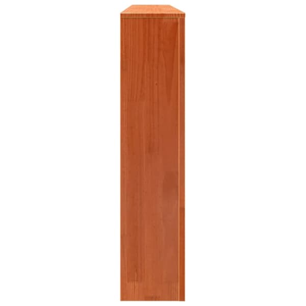 vidaXL Radiatordeksel voksbrun 169x19x84 cm heltre furu