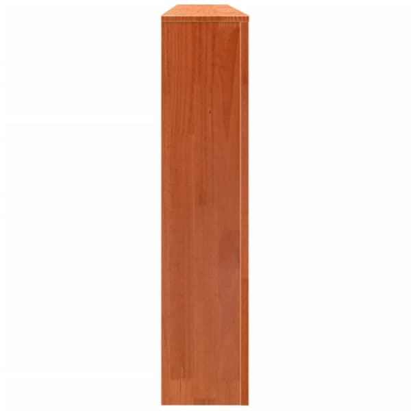 vidaXL Radiatordeksel voksbrun 79,5x19x84 cm heltre furu