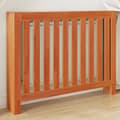Miniatyrbilde 10 av 10: vidaXL Radiatordeksel voksbrun 108,5x19x84 cm heltre furu