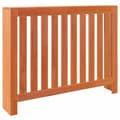 Miniatyrbilde 1 av 10: vidaXL Radiatordeksel voksbrun 108,5x19x84 cm heltre furu