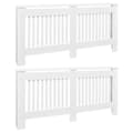 Miniatyrbillede 3 af 5: vidaXL radiatorskjulere 2 stk. MDF 172 cm hvid -  Radiatorer – tilbehør