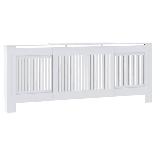 vidaXL radiatorskjuler 205 cm MDF hvid - Radiatorer – tilbehør