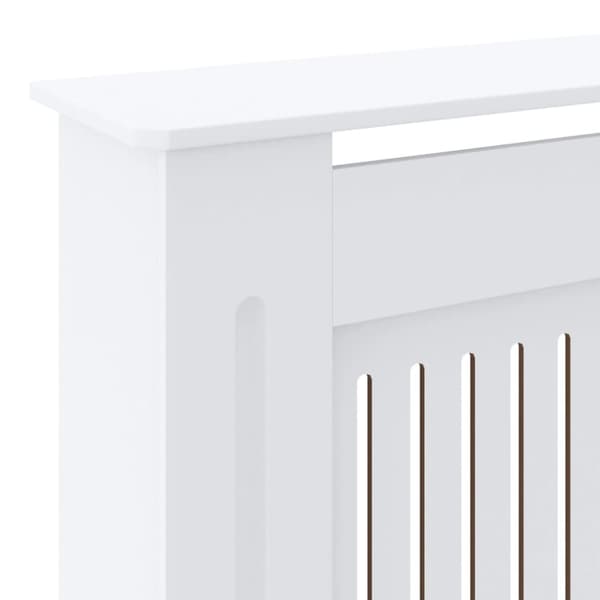 vidaXL radiatorskjuler 205 cm MDF hvid - Radiatorer – tilbehør