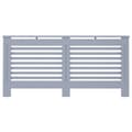 Miniatyrbillede 4 af 9: vidaXL radiatorskjuler 172x19x81,5 cm MDF antracitgrå -  Radiatorer – tilbehør