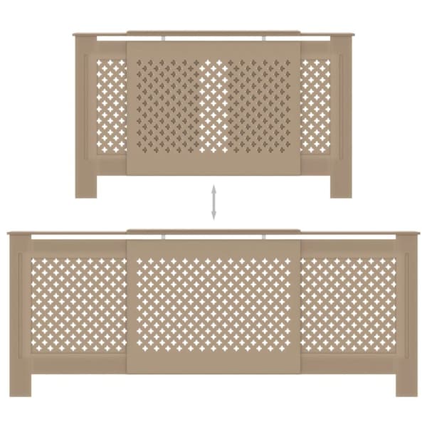 vidaXL Elementskydd MDF 205 cm -  Tillbehör till värmeelement