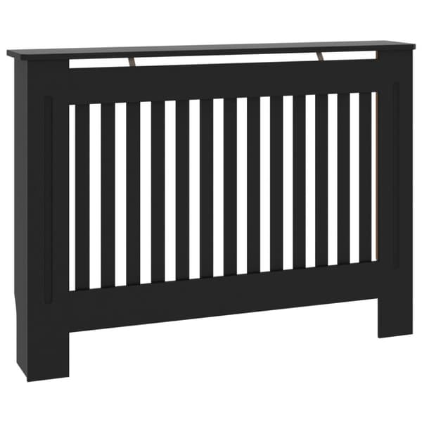 vidaXL radiatorskjuler 112x19x81,5 cm MDF sort - Radiatorer – tilbehør